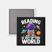 Aimant La lecture est un livre drôle de l'espace hors de (Recto/Verso)