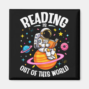 Aimant La lecture est une lecture spatiale hors de ce mon