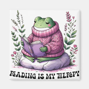 Aimant La Lecture Froggy est ma thérapie