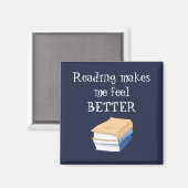 Aimant La Lecture Me Fait Me Sentir Mieux Inspiré Citatio (Recto/Verso)