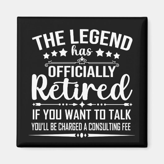 Aimant La légende a officiellement retiré la retraite fuu (Devant)