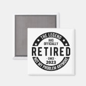 Aimant La Légende A Officiellement Retraité, Retraité 202 (Recto/Verso)