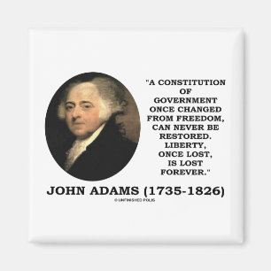 Aimant La liberté de John Adams une fois que Lost est