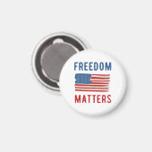 Aimant La liberté est importante (Recto/Verso)