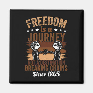 Aimant La Liberté Est Un Voyage 1865 Africain-Américain
