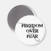 Aimant La liberté face à la peur (Recto/Verso)