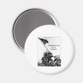 Aimant La liberté n'est pas libre (Recto/Verso)