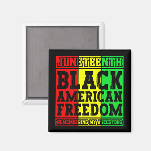 Aimant La liberté noire-américaine du 19ème siècle en sou