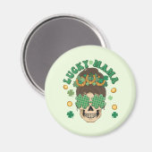 Aimant La Lucky Mama Skeleton de St. Patrick (Recto/Verso)