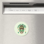Aimant La Lucky Mama Skeleton de St. Patrick (In Situ (Lave-vaisselle))