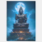 Aimant La lumière de la pleine lune du Bouddha (Recto)