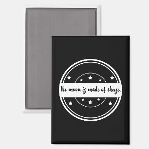 Aimant La Lune Est Faite De Fromage Dessin De Citation Dr