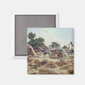 Aimant La Machine à Threshing 1896 (Recto/Verso)