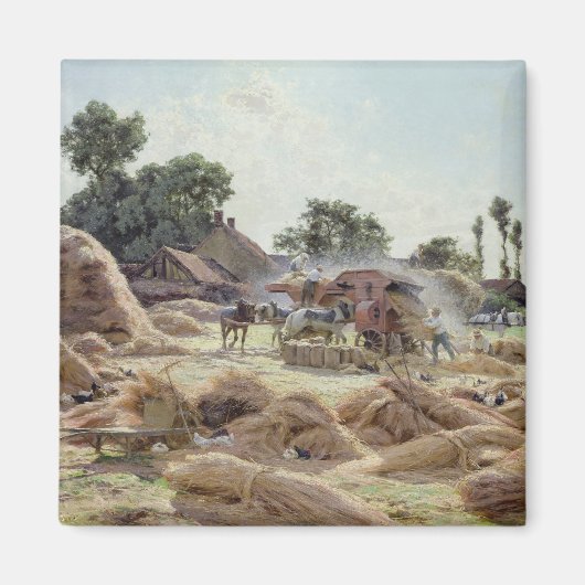 Aimant La Machine à Threshing 1896 (Devant)