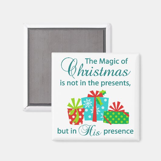 Aimant La magie de Noël (Recto/Verso)