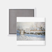Aimant La Magpie de Claude Monet (Recto/Verso)