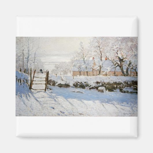 Aimant La Magpie de Claude Monet (Devant)