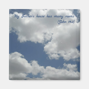 Aimant La maison de mon père a le vers de bible de
