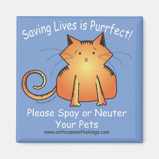 Aimant La Maison des Chats sur les Rois Spay et Neuter (Devant)