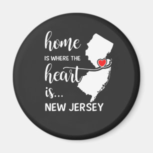 Aimant La maison du New Jersey est le coeur