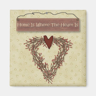 Aimant La Maison Est Là Où Le Coeur Est L'Aimant