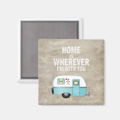 Aimant La maison est partout où je suis avec toi (Recto/Verso)