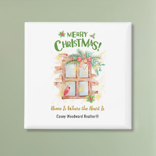 Aimant La maison immobilière est là où le coeur est budge