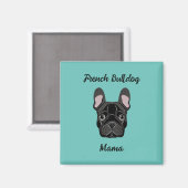 Aimant La maman du Bulldog (Recto/Verso)