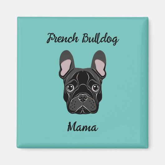 Aimant La maman du Bulldog (Devant)