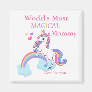 Aimant La maman la plus magique du monde de Unicorne