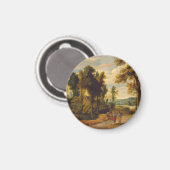 Aimant La Marche Pour Emmaüs Avec Christ (Recto/Verso)