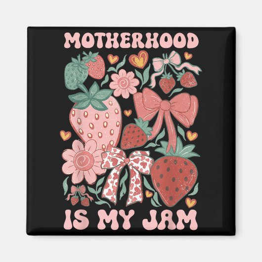 Aimant La maternité est Jam Boho fraise graphique Mamans (Devant)