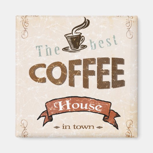 Aimant La meilleure cafétéria (Devant)