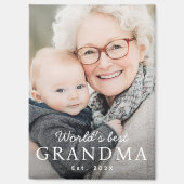 Aimant La meilleure grand-mère du monde photo de l'année (Recto)