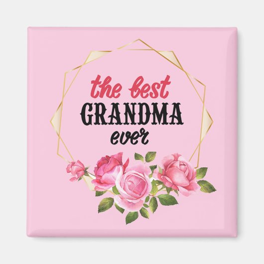 Aimant La meilleure grand-mère jamais (Devant)