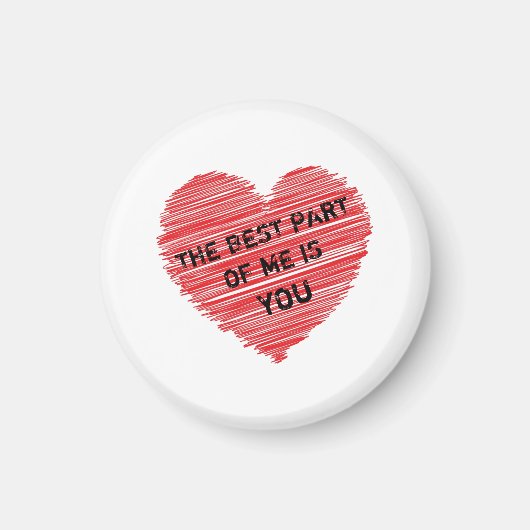 Aimant La meilleure partie de moi texte romantique dans u (Devant)