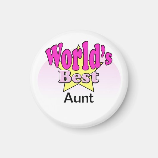 Aimant La meilleure tante du monde (Devant)