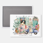 Aimant La Mejor Abuela del Mundo | Personalized (Recto/Verso)