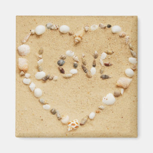 Aimant La mer Shell aiment le coeur