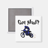 Aimant La moto de boue (Recto/Verso)