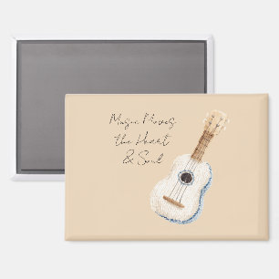 Aimant La musique émeut le cœur et l'âme Guitare