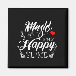 Aimant La Musique Est Mon Endroit Heureux Motivationnel V