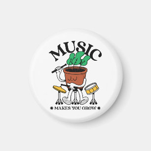 Aimant La musique fait grandir le batteur de plantes