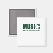 Aimant La Musique Rassemble Les Gens (Recto/Verso)
