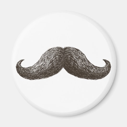 Aimant La Mustache (Lumière) (Devant)