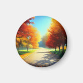 Aimant La nature Les arbres d'automne dans la forêt (Devant)