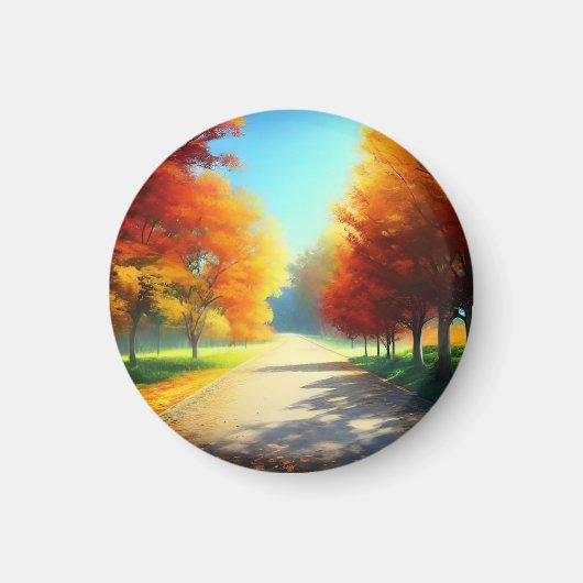 Aimant La nature Les arbres d'automne dans la forêt (Devant)