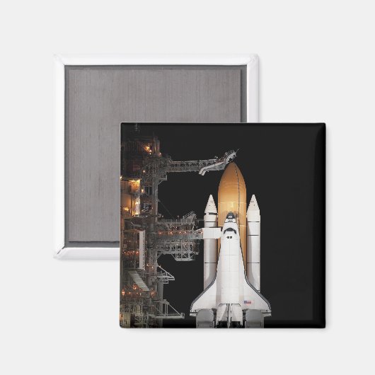 Aimant La navette spatiale Atlantis est prête (Recto/Verso)