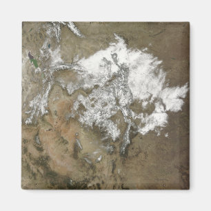 Aimant La neige couvre les montagnes Rocheuses aux États-