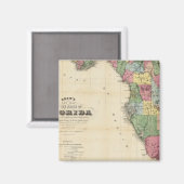 Aimant La nouvelle carte de Drew de l'état de Floride (Recto/Verso)